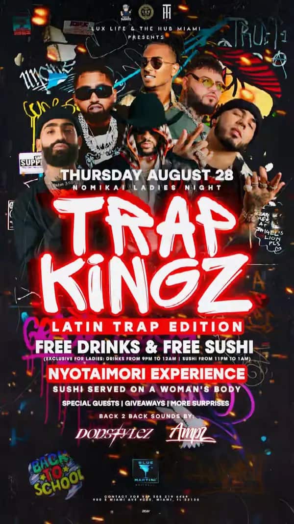 TrapKingz — Latin Trap Edition — Promo video video still designed by Bran Visuals for Lux Life & The Hub Miami