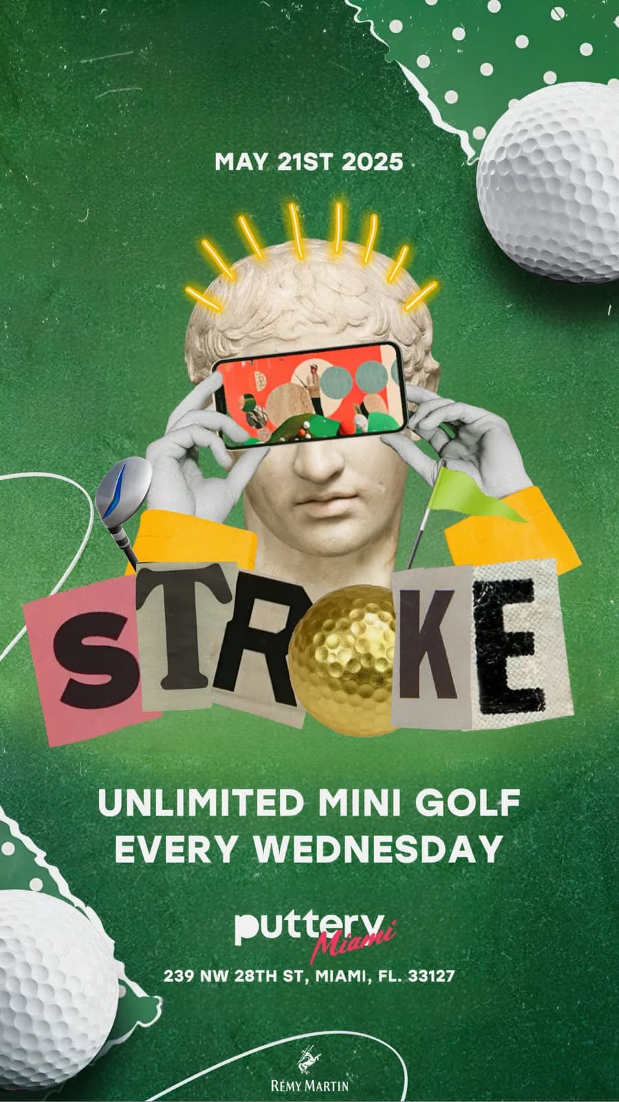 Full Branding sample — Stroke — Unlimited Mini Golf for Puttery Miami